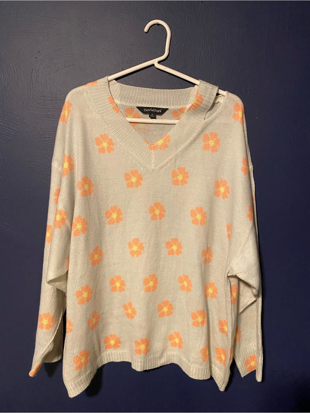 Davi & Dani Floral Sweater Size 1X